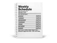 Weekly Schedule journal 
