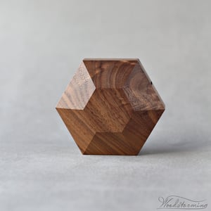 Image of Rotating hexagon proposal ring box by Woodstorming - ready to ship