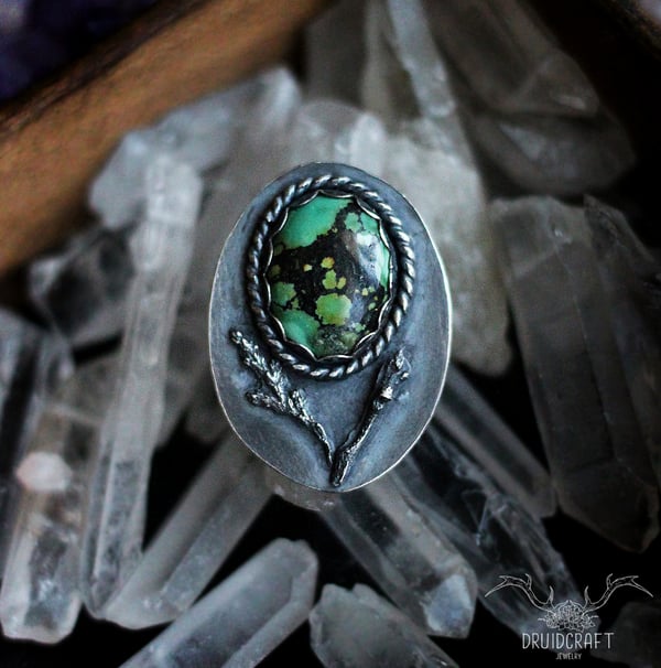 Image of Turquoise Forest Ring (Size 7)
