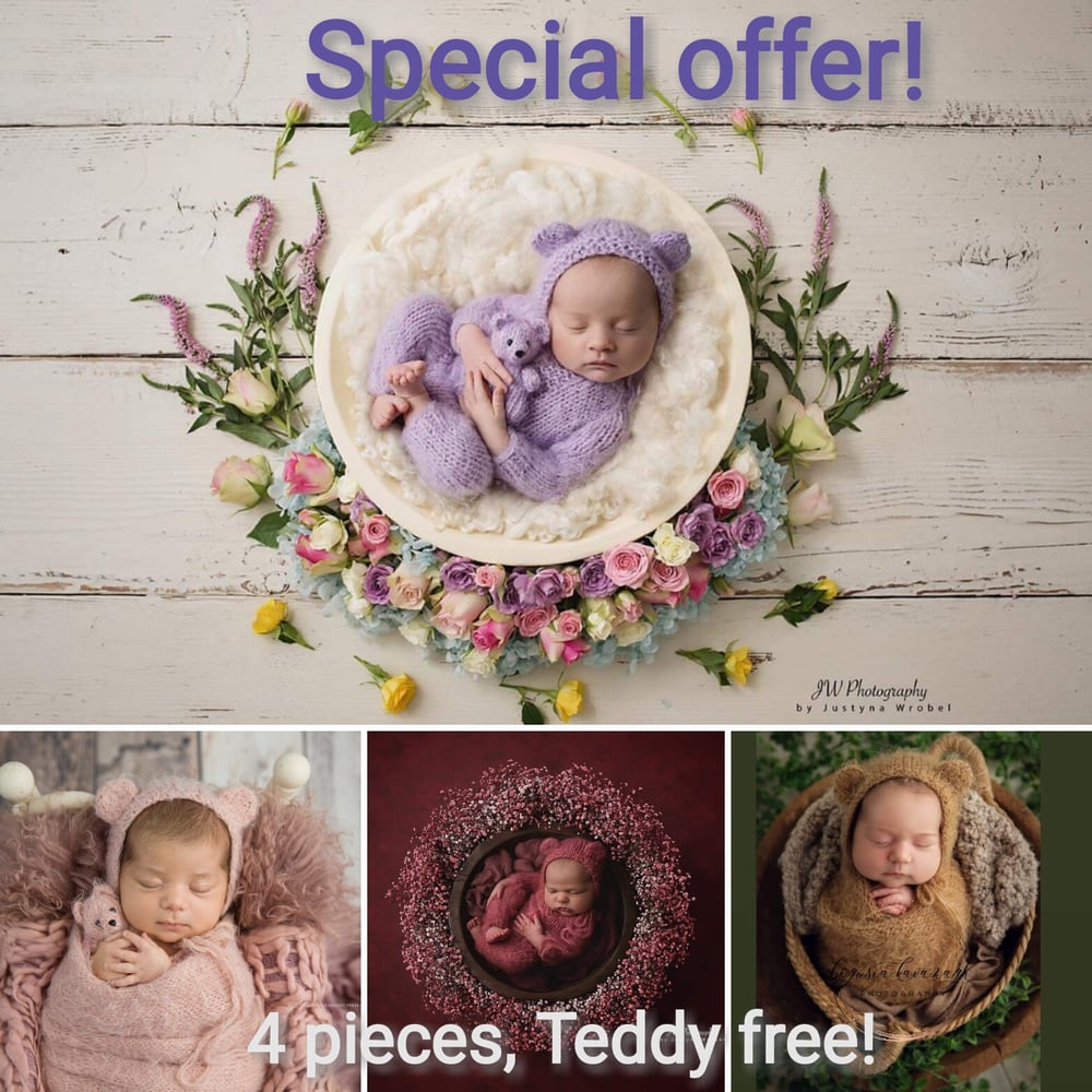 Image of Buy 3 get 4! Special offer! 4 pieces! Teddy bear free! Limited offer!
