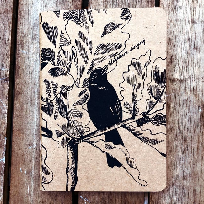 Singing blackbird notebook