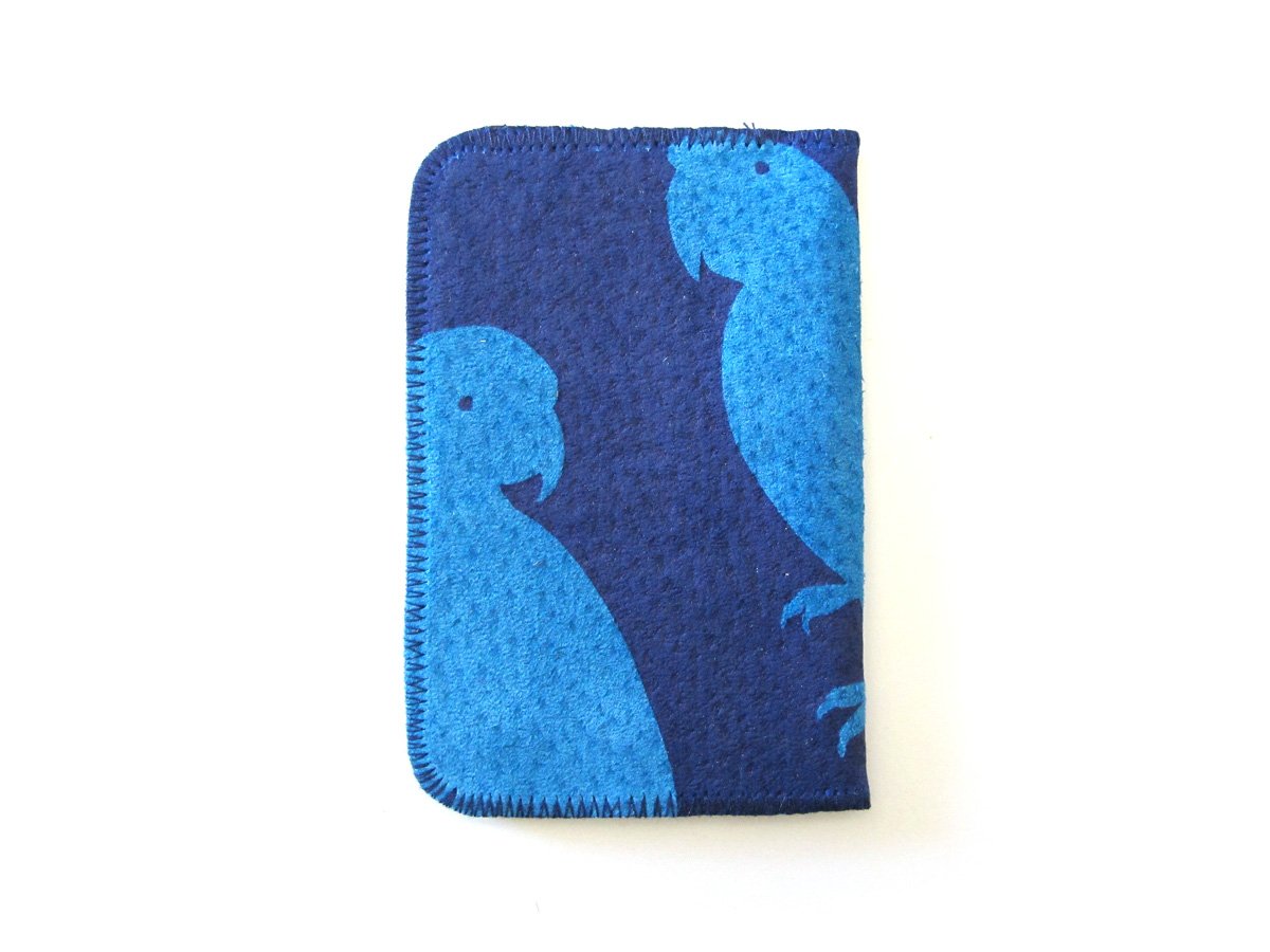 Image of Blue Parrots Card Holder