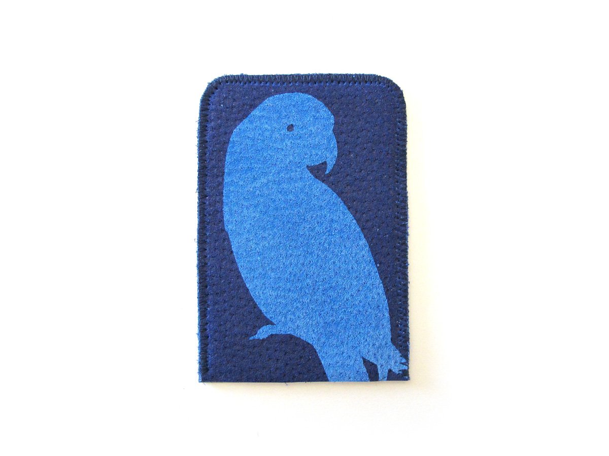 Image of Blue Parrots Card Holder