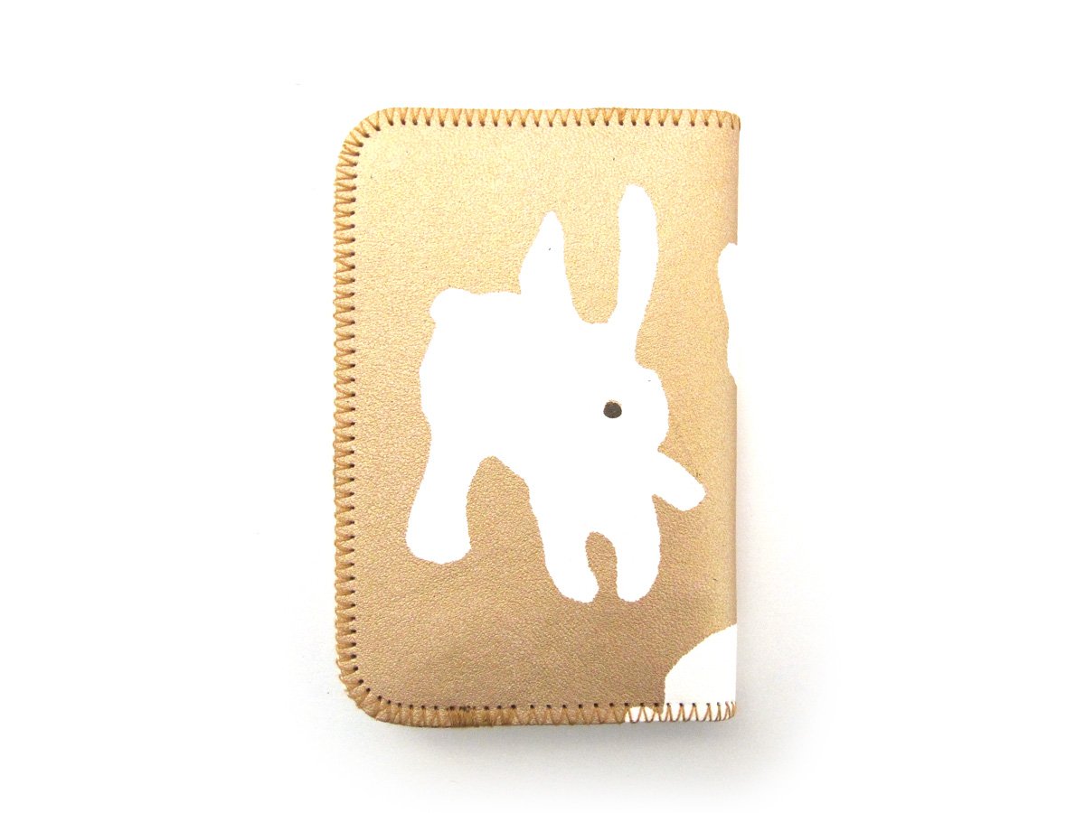 Image of Gold Rabbits Card Holder