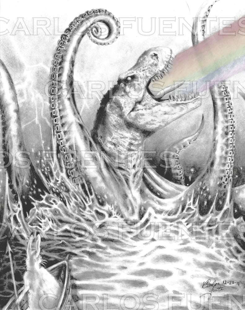 Octosaurus Art Print