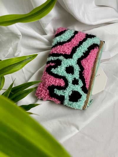 Image of Fluffy Front Zip Pouch