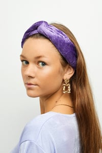 Lavender velvet headband