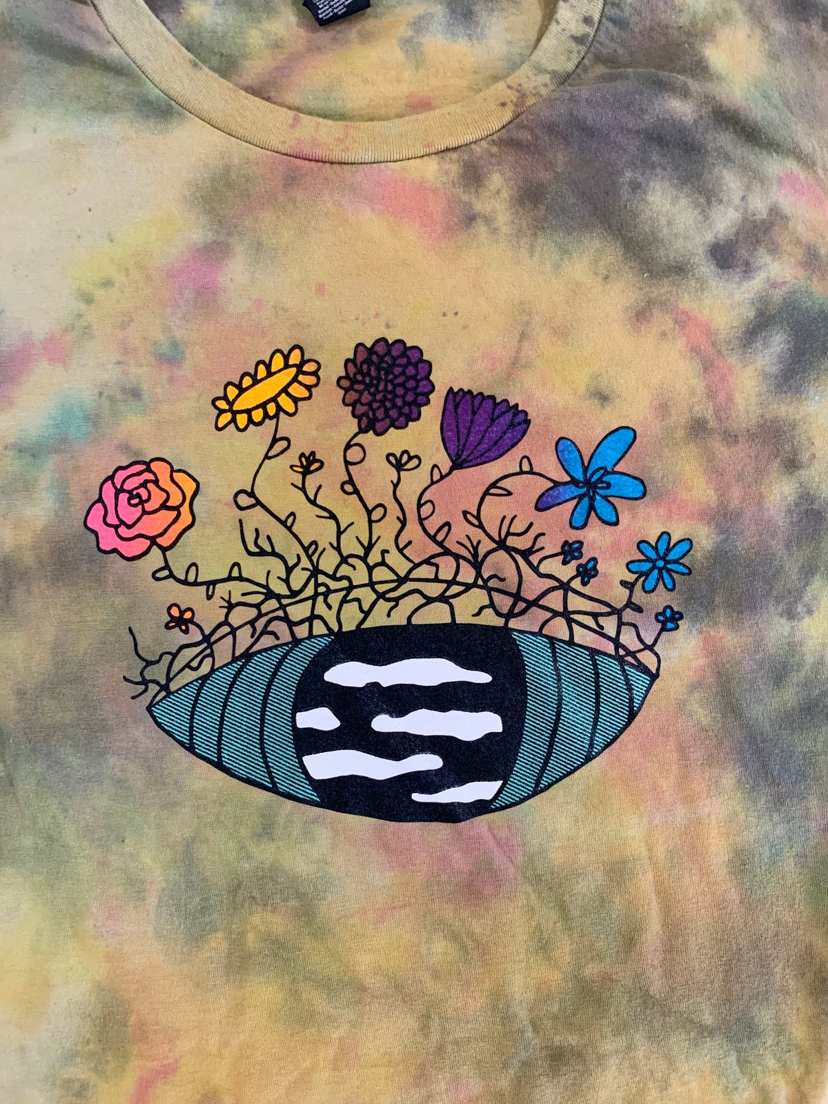 FLOWER EYE DYED SHIRT 