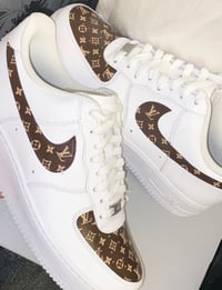 Brown LV Custom Air Force 1
