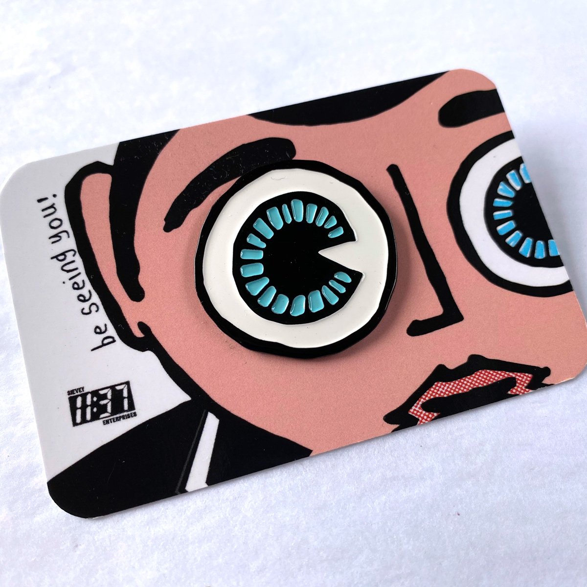 Image of 'Be Seeing You' Enamel Badge.