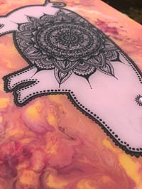 Image 2 of Pink pig mandala