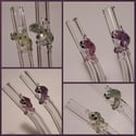 CFL Color Changing Glass Straws
