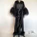 Image of Black "Selene" Dressing Gown 10% Off Discount Code: BLACKSELENE10