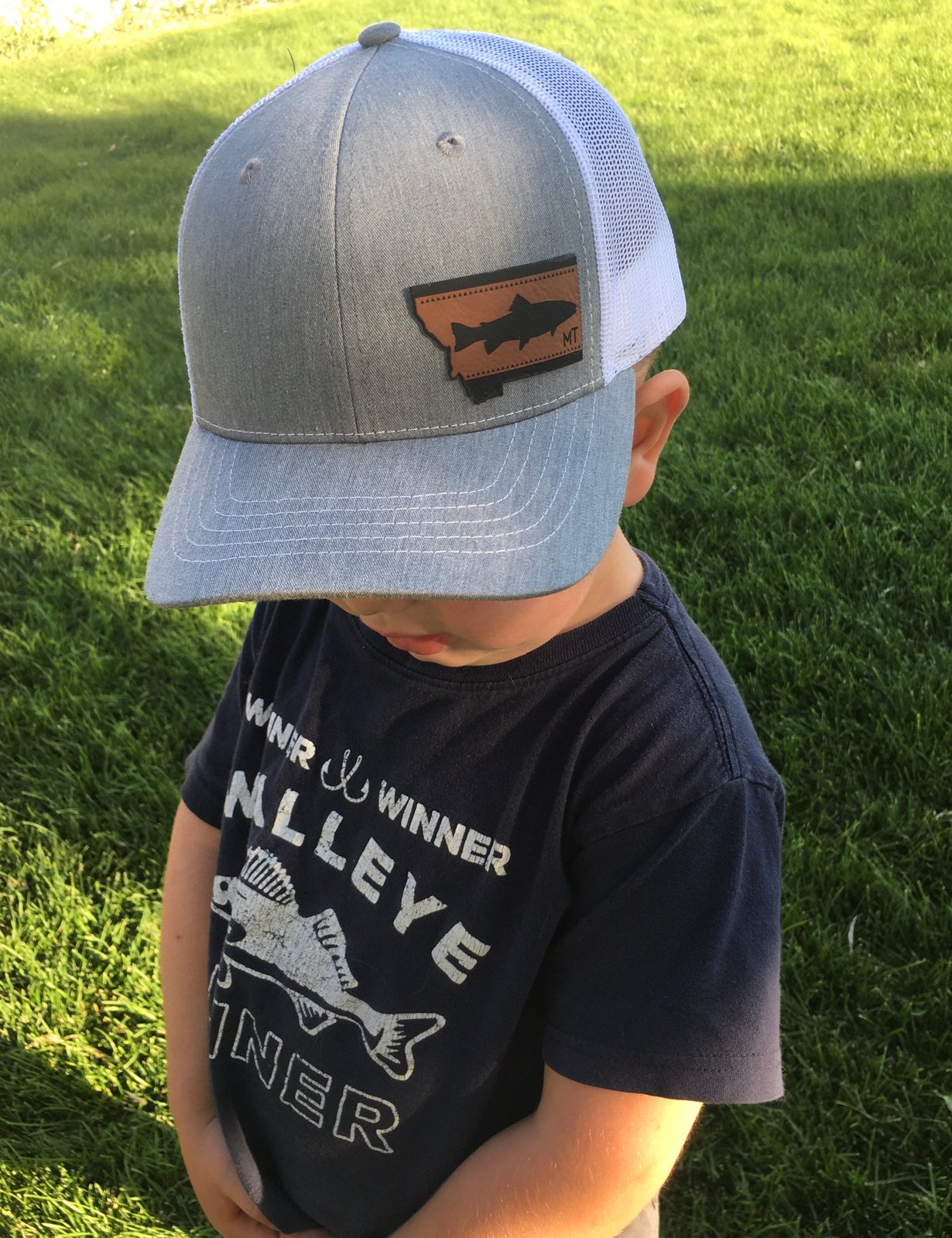 Youth Montana Leather Patch Hats | No 