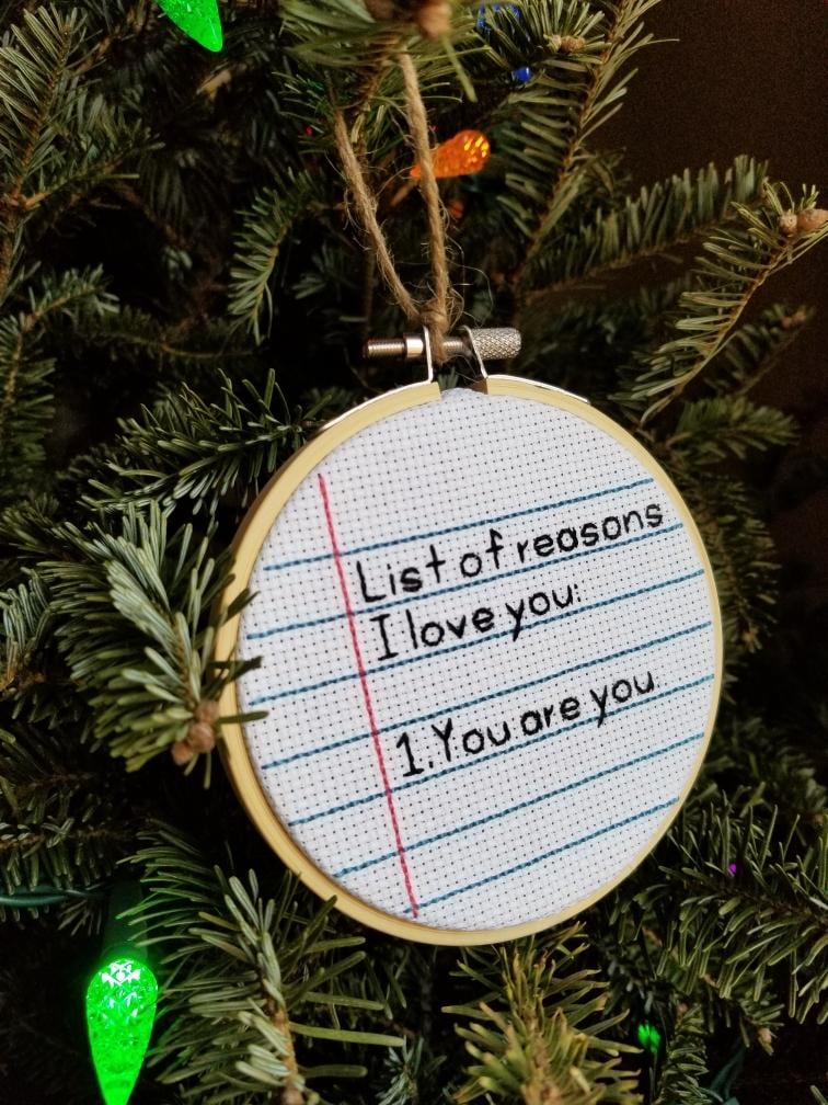 Image of Notebook Paper Ornament