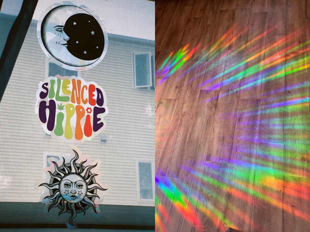 Image of Rainbow Suncatcher Window Decal (3 pack)