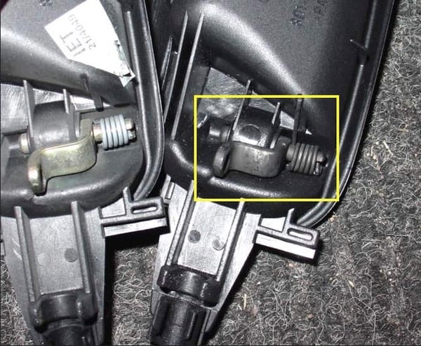 Image of Audi b5 A4, S4, RS4 Door Broken Latch FIX Repair Torsion Springs (4)