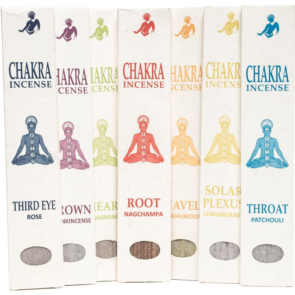 Image of Set of 7 Chakra Incense Sticks
