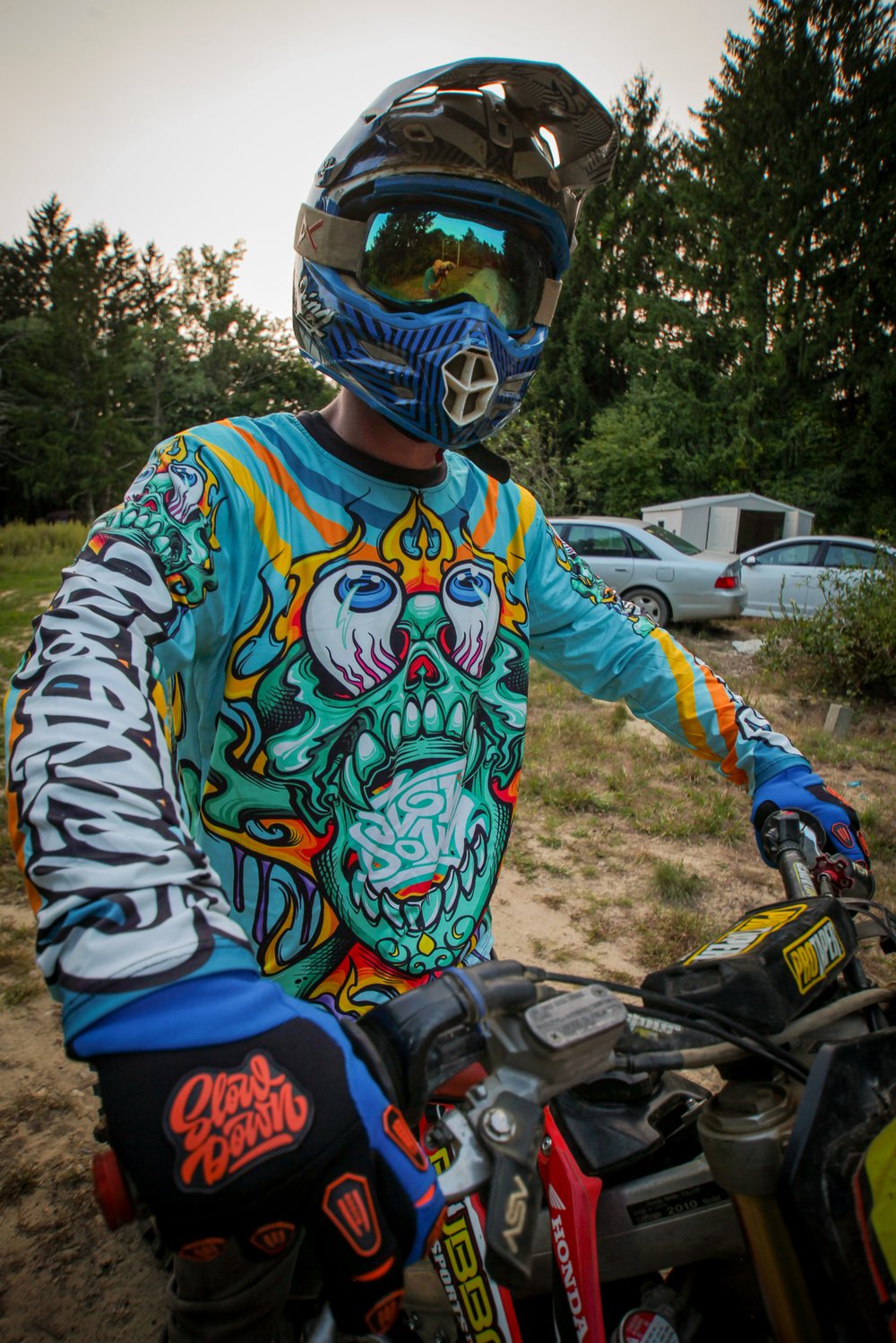 Slowdown Crazy Skull Jersey