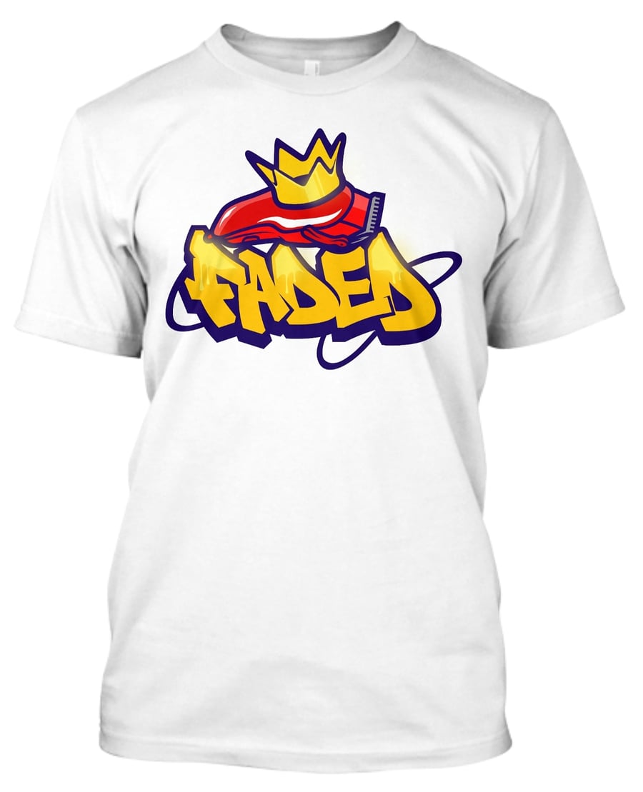Image of Official "Faded King" T-Shirt by ClipperGrinder Blade Sharpening