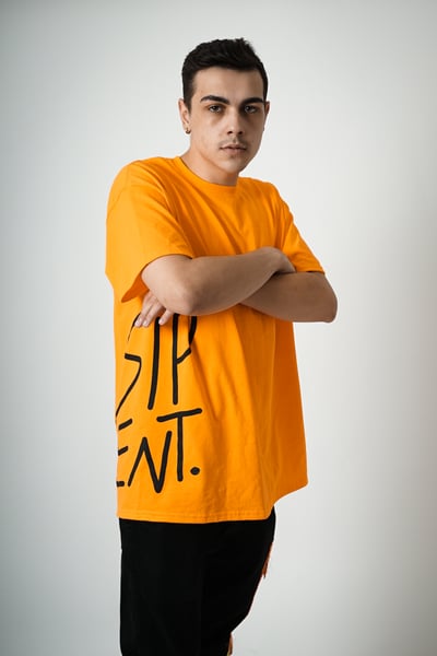 Image of "TMRWWILLBEDIFFRNT" Shirt - ORANGE