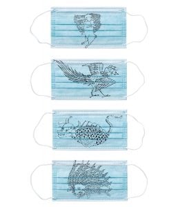 AI WEIWEI - "SHANHAIJING SERIES" FULL SET OF LIMITED EDITION SILKSCREEN PRINTED MASKS