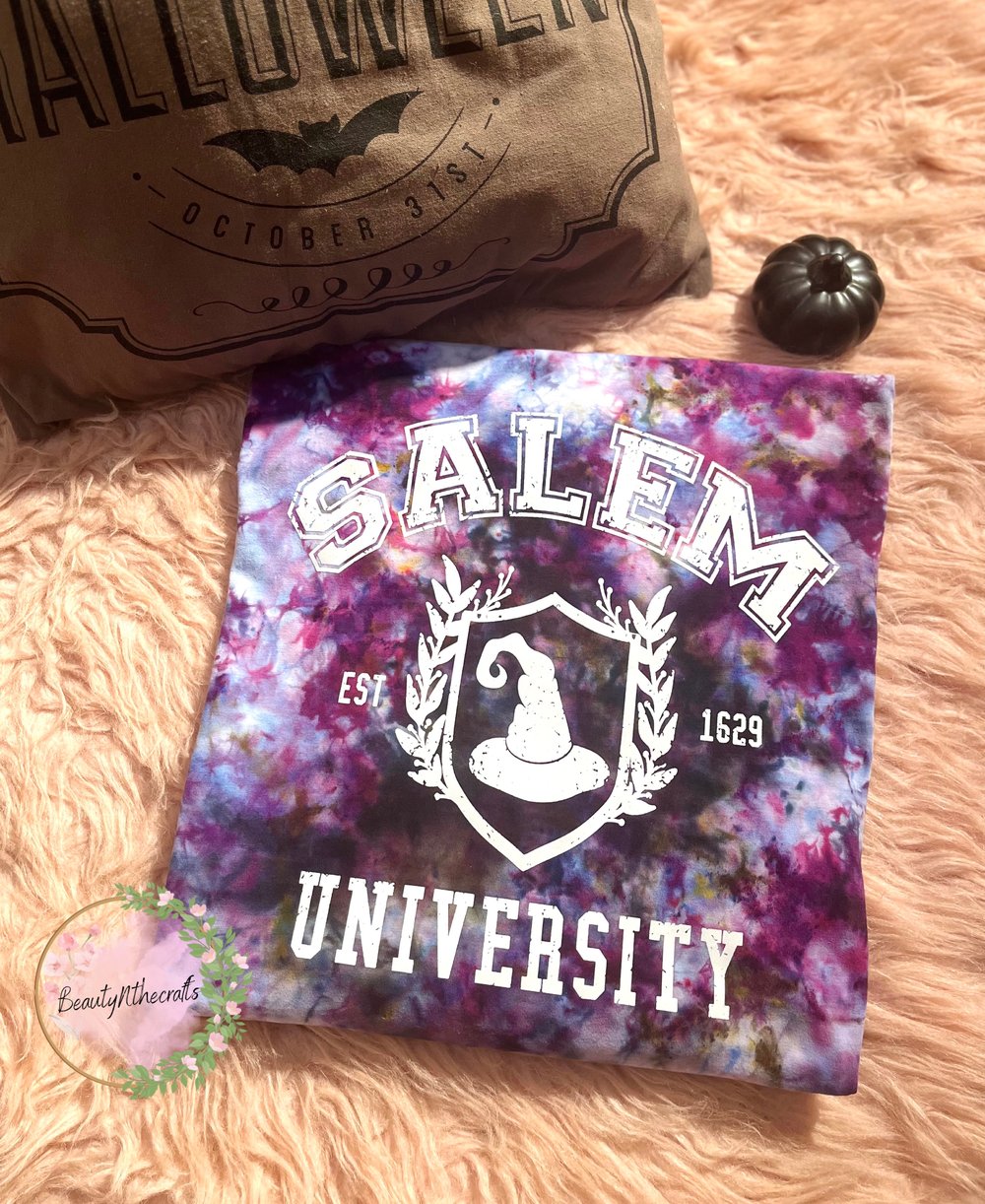 Image of Salem University Ice Dyed T-shirt