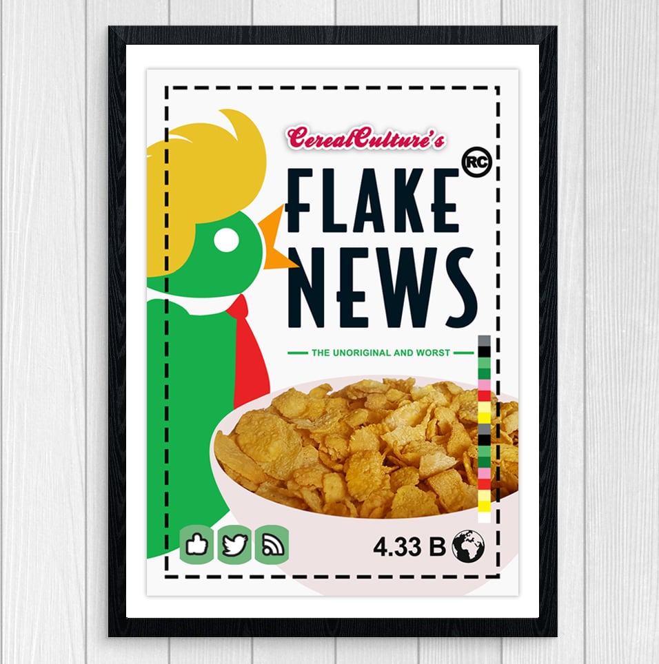 Flake News - A3 print