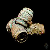 HandMade Copper Barrel Bead (ShipWreck Patina) 