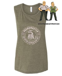 Image 3 of Olive Green Flowy Muscle Tank