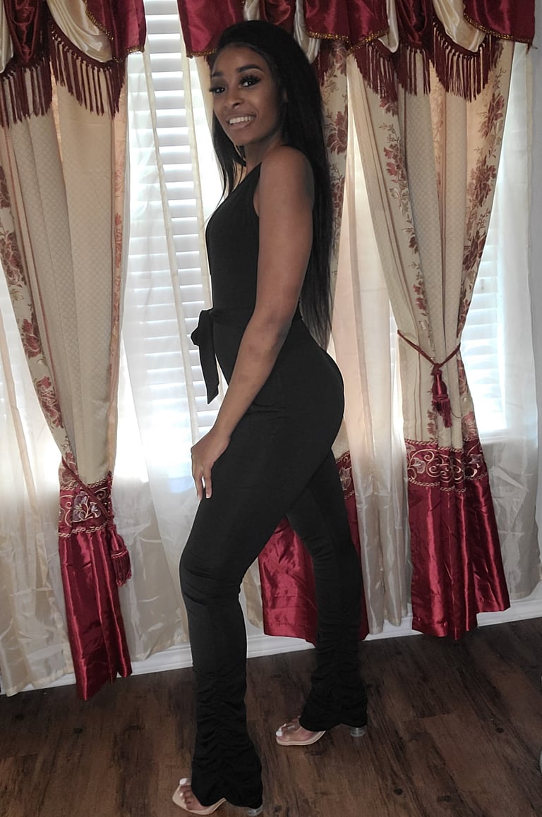 Stacked Leg Solid Jumpsuit  Image 2