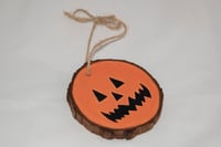 Halloween Pumpkin Wood Slice