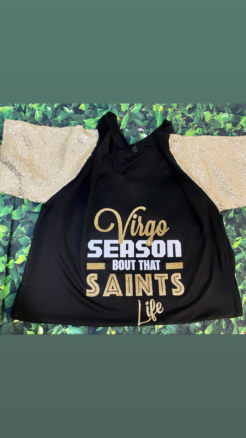 sequin saints shirt