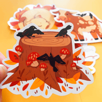 Image 3 of Fall Friends Sticker Set