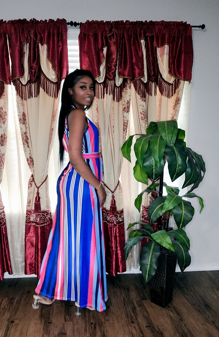 Mulit-Color Maxi Dress Image 2