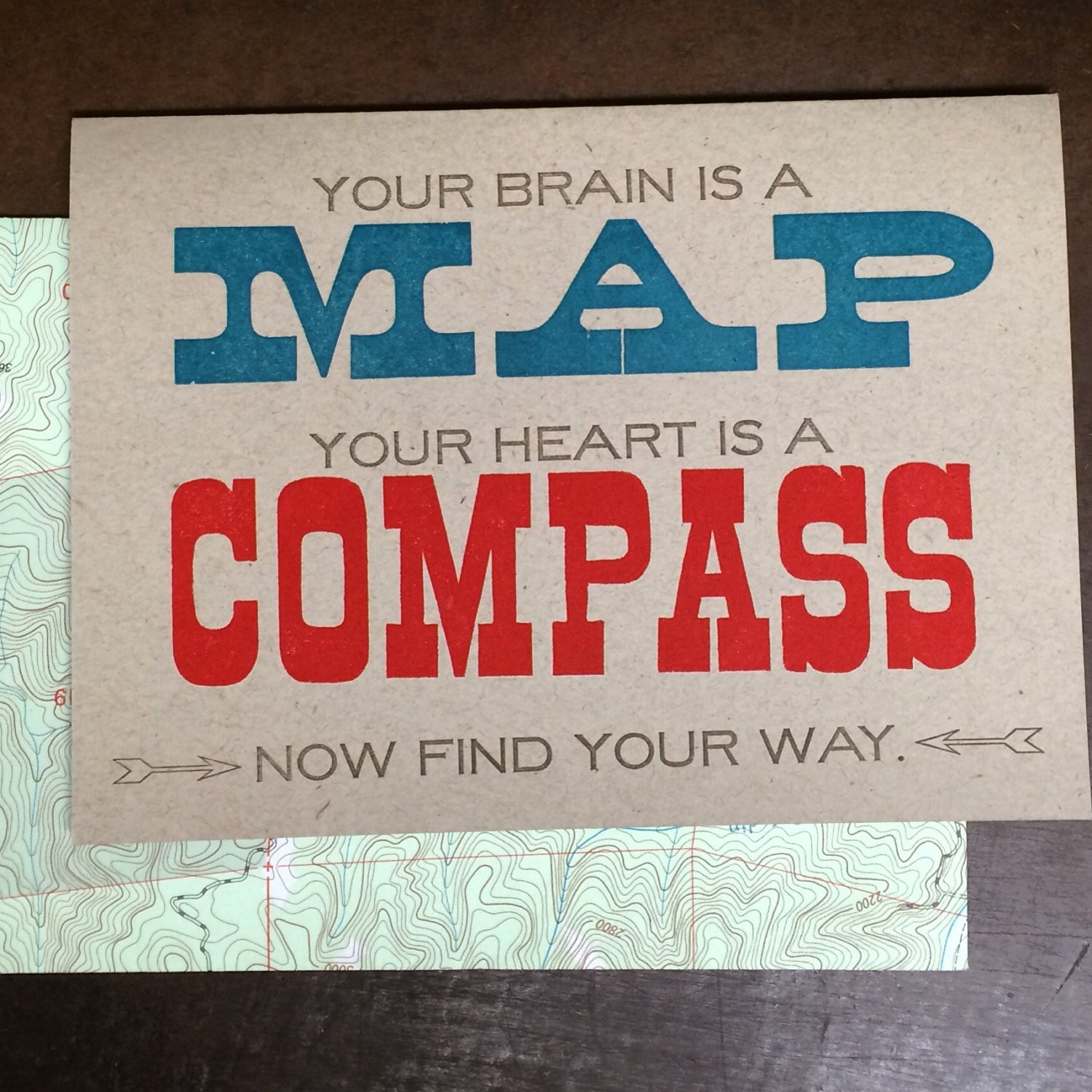 Image of Your brain is a map, your heart is a compass