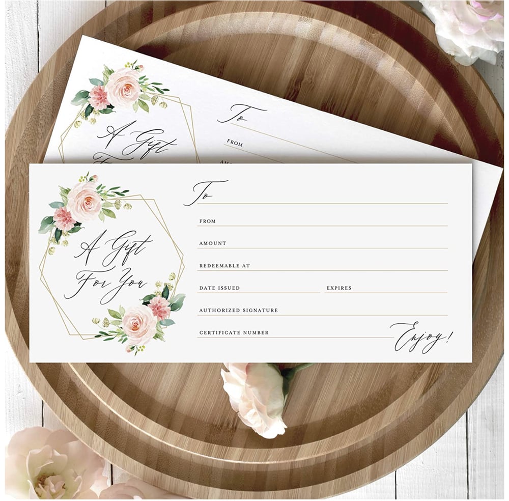 Image of GIFT CERTIFICATES 