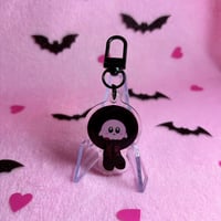 Image 2 of 1.5 Inch Acrylic Key Chain Goth Poyo