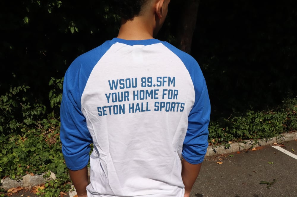 WSOU Sports Baseball Tee- White