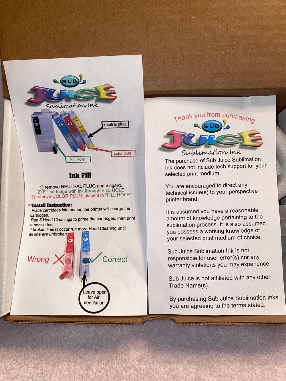 All 4 Ink Cartridges