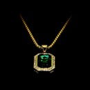Image 3 of Rare Gem Medallion and Chain 