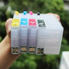 Empty Cyan Refillable Ink Cartridge