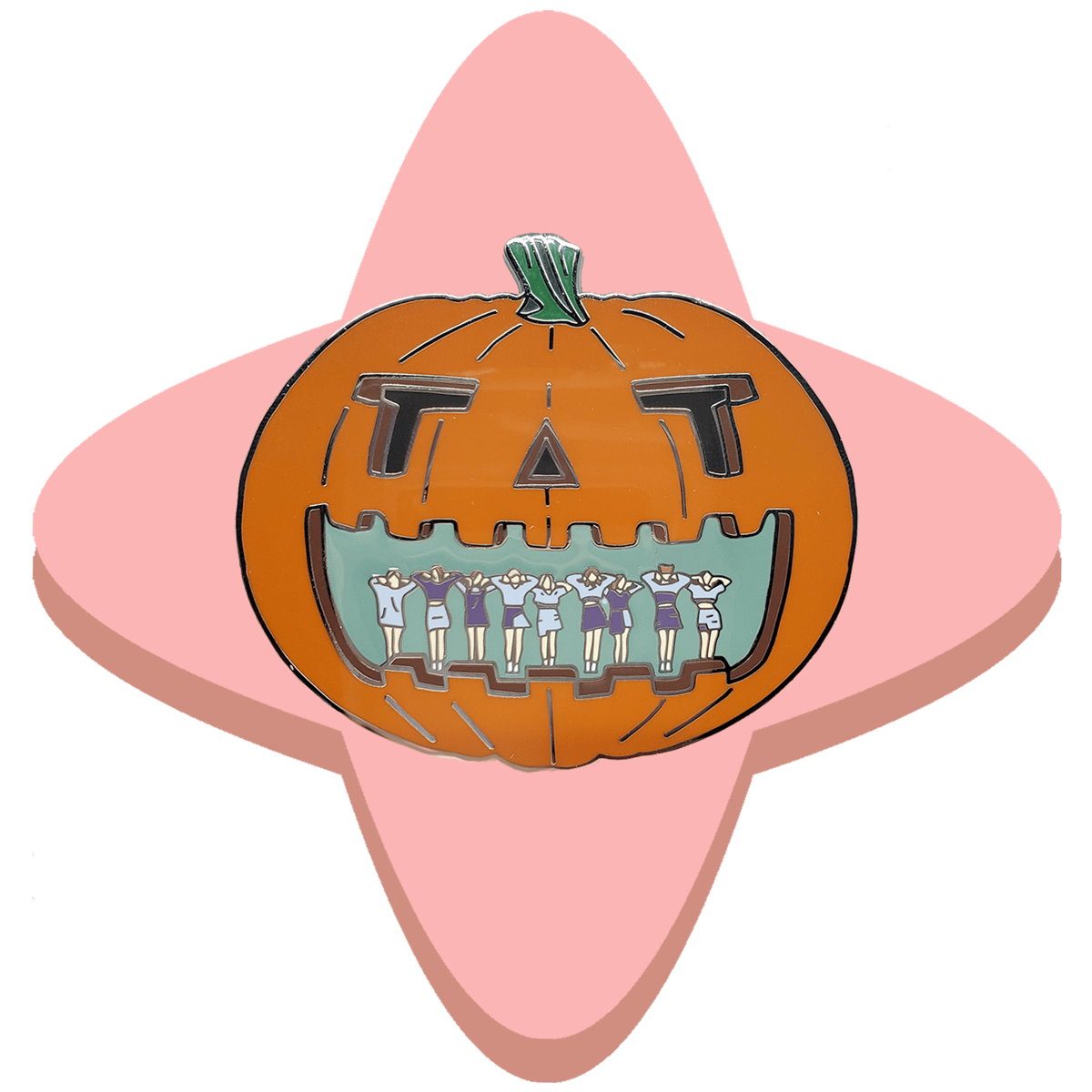 Image of Twice "TT" Pumpkin Enamel Pin