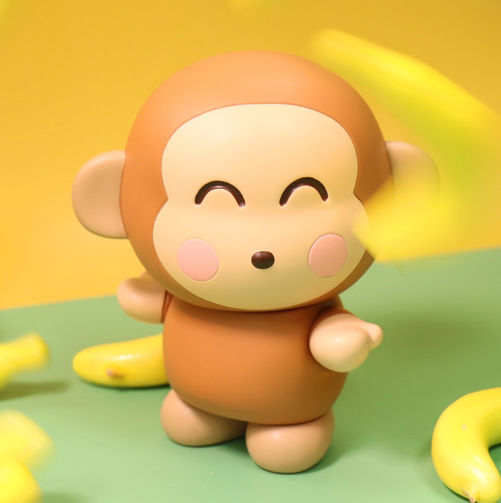 Image of MONKICHI BANANA HAPPY EDITION SANRIO SOFT VINYL SERIES 