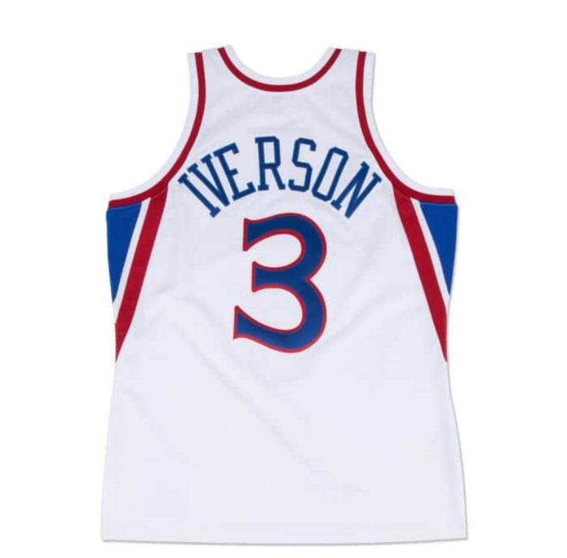 allen iverson rookie jersey