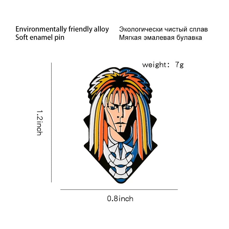 Jareth The Goblin King Enamel Pin/Badge (Labyrinth)