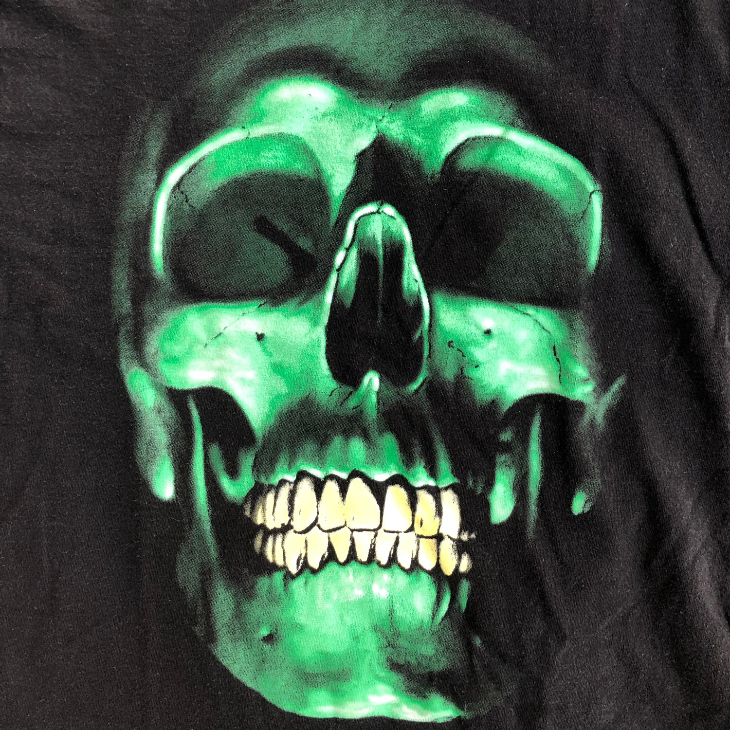 Image of Eerie Green Skull Tee