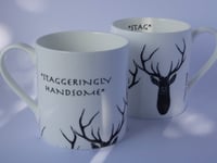 Image 3 of Staggeringly Handsome English Fine Bone China Mug in Black