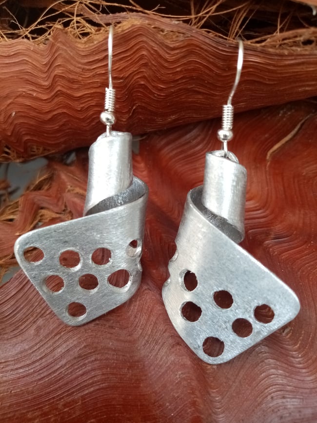 Pendientes Espiral de la colección espuma de mar