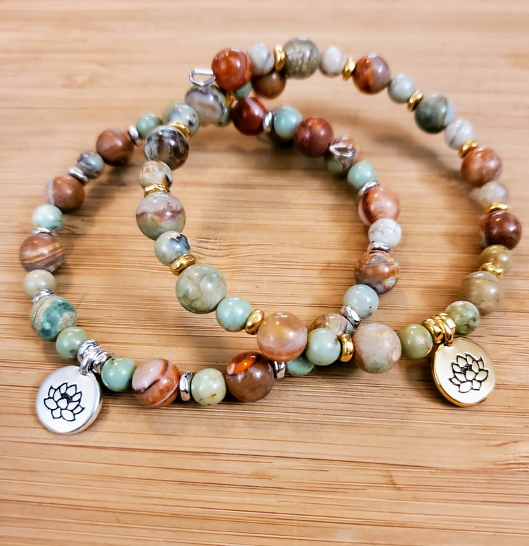 Dragon Skin Agate Bracelet Image 4
